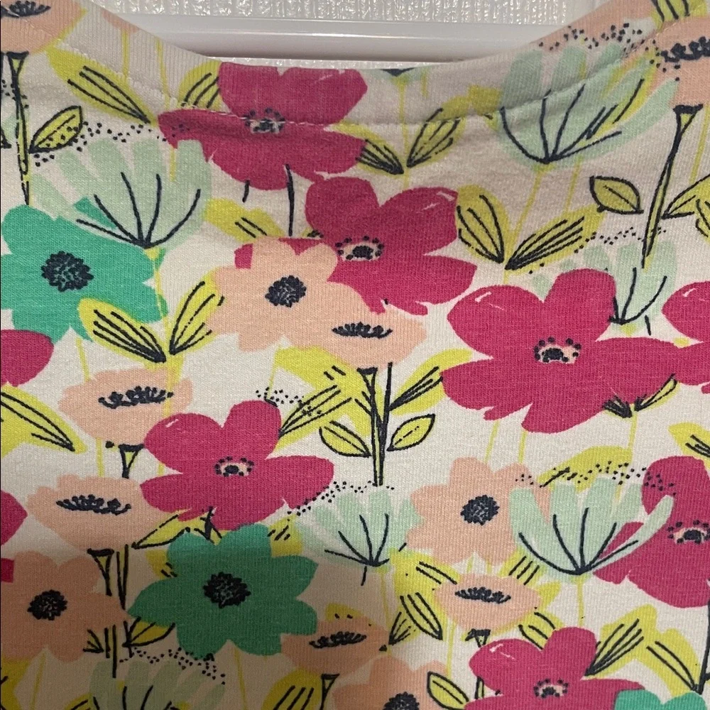 Basic Editions Floral Girls  Dress        Size M 7/8